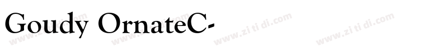 Goudy OrnateC字体转换